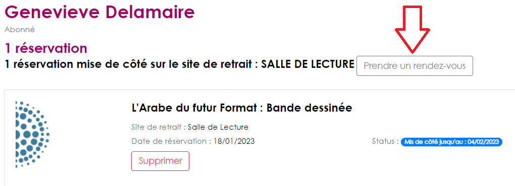 PRENDRE UN RENDEZ-VOUS